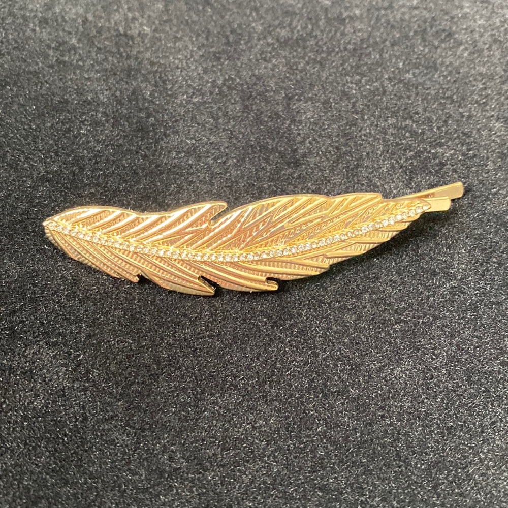 Gold & Rhinestone Hair Pin